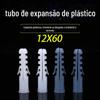 Tubo de expansão para peixe amarelo pequeno 12x60mm tubo de expansão de plástico material novo fábrica de nylon direto parafuso de expansão material PE