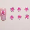 Accesorios para Uñas Flor de Cerezo Hielo Transparente Piezas Pequeñas de Resina Hecho a Mano DIY Flor de Cinco Pétalos Pasadores para el Cabello Pendientes Accesorios de Decoración para Uñas