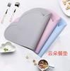 Suministro de mantel individual de silicona con forma de nube, tapete aislante térmico, tapete de mesa impermeable, mantel para niños