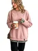 Moletom Amazon feminino com blocos de cor e mangas compridas, série com estoque de longo prazo, best-seller de outono/inverno, estilo casual para casais