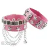 Pulseira larga de couro multicamadas, best-seller transfronteiriça europeia e americana, com um design de caveira ousado e marcante com rebites, perfeita para dança de rua punk e como um acessório estiloso