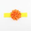 Faixa de cabelo infantil com renda e flores de chiffon da Amazon europeia e americana, faixa de cabeça com flores vazadas para bebês