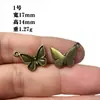 Atravessando Fronteiras Amazon Animal Estilo Retrô Bronze Borboleta Elefante Pingente Pingente Artesanal DIY Acessórios de Joalheria