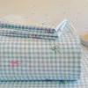 Sábana Bajera Ajustable de Gasa de Doble Capa Funda Pieza Única 2025 Nuevo Verano Dormitorio Individual No Algodón Sábanas de Algodón Puro Protector de Colchón