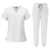 Trajes de quirófano de secado rápido para hombres y mujeres, ropa de trabajo para personal médico, conjunto de dos piezas, trajes de quirófano para hospital de mascotas, transpirables