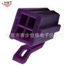 Conector de audio para coche universal macho de 66 pines y 4 pines, carcasa de goma, color morado, C9027-2 * 2 pines