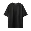 2025 Verão Comércio Transfronteiriço Camiseta Lisa de Cor Sólida Camiseta Lisa de Camurça de Manga Curta Multicor Solta Estilo Retro Japonês Masculino