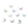 Super flash mariposa colorida moca Red Net Diamante nuevo taladro de uñas de cristal decoración de uñas metálica tridimensional venta al por mayor