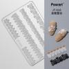 Molde de unha de celebridade online silicone 3D relevo borboleta urso Cristal epóxi diy esculpido silicone de alta transparência