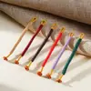 Nudo Vajra Cuerda Trenzada Hecha a Mano Llavero de Bobina Abierta Colgante para Bolso Asa de Cuerda Cuerda para Jugar Adornos DIY