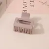 Pinza para el Cabello Mate Transfronteriza Tipo Pinza de Tiburón con Acabado de Alta Gama, Pinza de Garra Rectangular Simple de 13 cm, Tamaño Grande para Cabello Grueso, Accesorio para el Cabello para Mujer