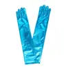 Luvas Femininas Extralongas de Couro Envernizado Sexy Elásticas 50cm Transfronteiriças Fantasia de Ópera Cosplay Luvas Escuras