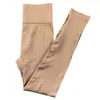 Comercio Exterior Nuevos Leggings Ropa Exterior Primavera y Verano Mujer Color Sólido Elásticos Ajustados Pantalones Deportivos Yoga Fitness Pantalones de Hilo