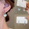 Brincos de imitação de nicho de luxo leve Fritillaria Love Feminino Chic Novo design Sense Fashion Commuter All-match Love Ear Jewelry