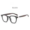 Patas con Veta de Madera Sintética Estilo Europeo y Americano, Gafas de Sol con Remaches, Gafas de Sol de Lujo de Alta Gama, Unisex, Protección UV, Protección Solar