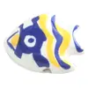 Acessórios de Contas Cerâmicas de Peixes Tropicais Pintados à Mão Desenho Animado Transfronteiriço Pacote de Materiais para Pulseira de Joias DIY Contas Soltas de Peixes do Oceano