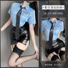 Deseo sexy lencería sexy uniforme de mujer policía tentación de hermana mayor real azafata caliente traje de policía 0945