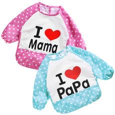 Macacão infantil de algodão estilo amor, 2 cores opcional, desenho animado, à prova d'água, roupa reversa, macacão para bebê