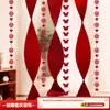 Decoração de Quarto de Casamento Decoração de Teto para a Nova Casa dos Noivos com Borboletas 3D para Quarto e Sala de Estar com Caracteres Longos "Felicidade Dupla"
