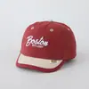 Gorras de Béisbol Finas de Algodón para Niños y Niñas, Gorras Bordadas con Letras Lindas y Elegantes en Colores Contrastantes, Venta al por Mayor