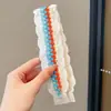 Diadema de Velcro Tejida para Mujer, Herramienta para Flequillo y Peinado de Primavera y Verano, Diadema de Estilo Étnico, Pinza para Flequillo de Viaje