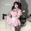 Ropa Interior Sexual Deseo Puro Rosa Uniforme de Enfermera Amor Traje Calado Pijama Gratis Juego de Roles