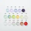 Cuentas de Cristal Sueltas con Agujero Pasante, Color Rosa Glaseado, Sensación Fresca, de Gama Alta, Material para Pulsera y Collar Hecho a Mano DIY