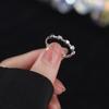 Anillo Mariposa Trenzado Torcido de Plata Esterlina S925 para Mujer Diseño Abierto Anillo Corazón Diseño Nicho Lujo Accesible de Alta Gama