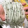 Contas Redondas de Esmeralda Natural Tianshan Pulseira Colar Verde Esmeralda Gelo Contas Soltas de Jade Contas de Ábaco Acessórios para Joias DIY Atacado