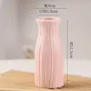 Jarrón de Cerámica Blanca Quemada Liso Moderno Sencillo Flor Seca Arreglo Floral Venta al por Mayor Decoración Creativa para el Hogar Manualidades Adornos