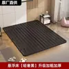 Marco de cama flotante de hierro forjado sin cabecero, marco de acero engrosado, cama doble, base de tatami de listones, cama individual