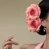 Nuevo Pasador de Pelo de Flor Kelsang de Simulación para Mujer Pinza para Flequillo Lateral Accesorio de Cabello Versátil Dulce Estilo ins Pinza de Pato