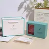 6 Flores de Jabón de Rosa Caja de Joyería Collar Pendientes Anillo Adorno Caja de Empaque Caja de Regalo para Festival Personalizable
