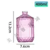 Estilo Escandinavo Lujo Accesible Cabezal de Bomba de Presión Botella de Vidrio para Gel de Manos Hotel Hogar Club Botella Pequeña de Gel de Ducha 400ml