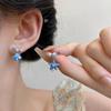 Aretes de perlas con aguja 925 para mujer, colgantes en la parte trasera, estilo ins, nuevo estilo caliente, modernos, lisos, circulares, nicho, aros para la oreja, venta al por mayor