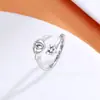 Novo Anel de Anjo para Mãe Europeu e Americano Transfronteiriço Anel Quente e Elegante para Mulheres Pegada de Bebê Anel da Moda Joias