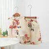 Conjunto Hanfu Tradicional Chino sin Mangas para Niñas, Nuevo Estilo Chino de Verano para Niños, Botones Estilo Antiguo, Traje Tang Delgado para Actuación de Bebé