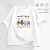 Camiseta feminina branca de manga curta, nova roupa feminina de corte solto, top moderno chique de verão, camiseta feminina de nicho com gola redonda