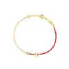 Joyería Zodiaco Chapado en Plata de Ley S925 Cerdo Pulsera de Hilo Rojo para Mujer Fabricación de Cuerda Pulsera de Hilo Rojo del Año Zodiacal para Mujer