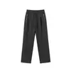 Pantalones Casuales para Hombre 2026 Otoño Nuevo Bolsillo con Cremallera Pierna Recta Pantalones Largos Versátil Casual Color Sólido Americano Peso Pesado