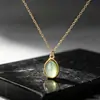 Collar Colgante Geométrico Irregular Fresco Más Vendido Europeo y Americano Cadena de Clavícula para Mujer Colgante Chapado en Acero de Titanio Oro 18K