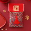 Sobre rojo de tela Año Nuevo boda inauguración de casa cambio diez mil yuanes bolsa de sobre rojo creativa boda cumpleaños cumpleaños luna llena ganancia está sellado