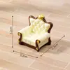 Serie de muebles retro europeos creativos para micro-paisajismo, accesorios de decoración DIY para casa de muñecas, adornos de escritorio mini