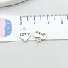 1 colgante de aleación de plata antigua letras alas de amor serie colgante accesorios para pulsera collar DIY