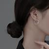 Pendientes de flores de estilo japonés y coreano de plata s925 de Naran, de línea fresca, cortos, de verano, con cinco pétalos, G9878