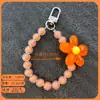 Colgante de Girasol Colorido, Accesorio Pequeño, Llavero Ligero con Cuentas, Cadena para Colgante de Funda de Auriculares, Funda de Teléfono