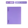 Nueva Cubierta de Cuaderno de Hojas Sueltas Estilo Push-Pull, Simple y Cómoda de Sostener, Cuaderno de Hojas Sueltas A5, Cuaderno B5 de 8 Agujeros Engrosado y Desmontable