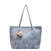 Bolsa Tote Casual de Gran Capacidad para Traslado al Trabajo para Mujer 2025 Nueva Más Fácil de Combinar Moda Hombro Axila Bolso Retro