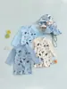 70-80-90-100-110-120 Sombrero Manga Larga Traje de Baño Infantil