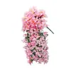 Enredadera artificial de buganvilias para porche de casa, terraza, balcón, boda, patio, flores colgantes falsas realistas, decoración artificial de pared
